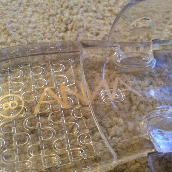 Anna Clear Gold tone Iridescent Gem Jelly PVC T-Strap Buckle Sandal Size 39 - Picture 4 of 5